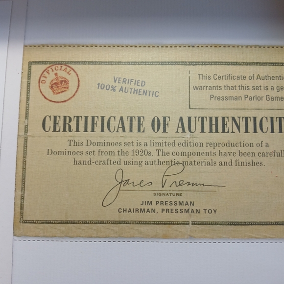 Parlor Dominoes is a faithful reproduction of one of their original sets. New - Picture 7 of 7